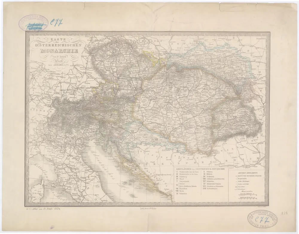Karte der OEsterreichischen Monarchie