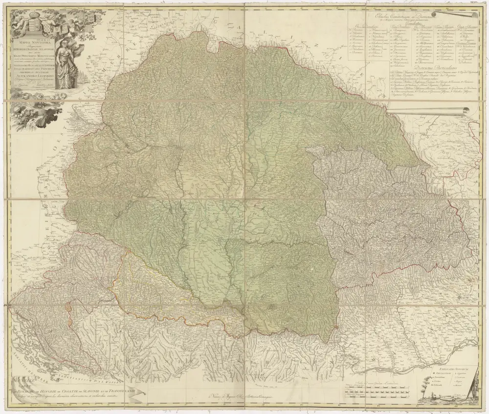 Mappa novissima regnorum Hungariae, Croatiae, Sclavoniae, nec non magni principatus Transylvaniae