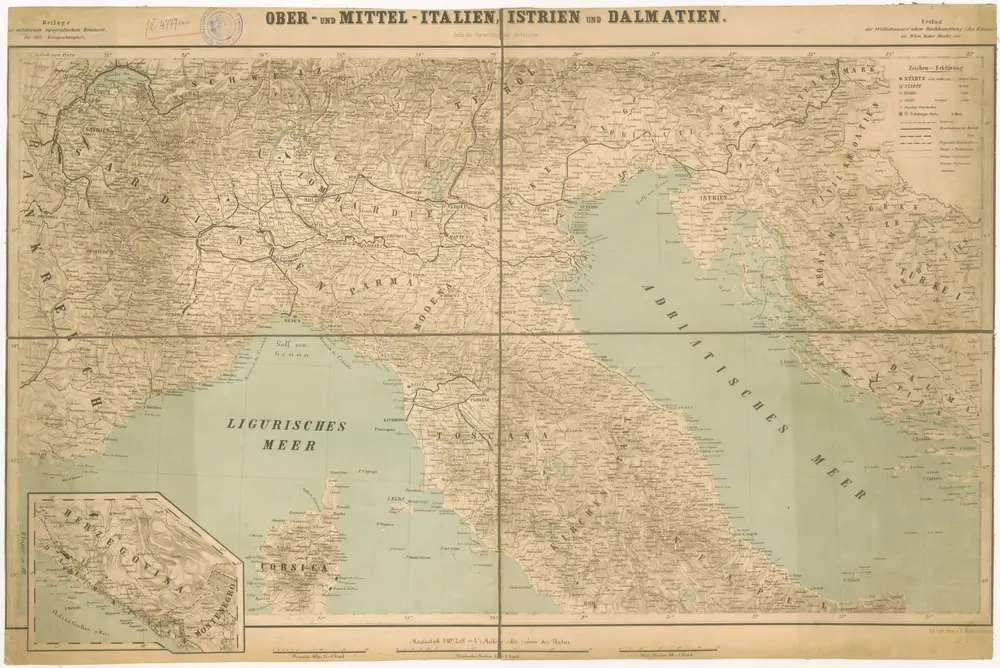 Ober- und Mittel-Italien, Istrien und Dalmatien