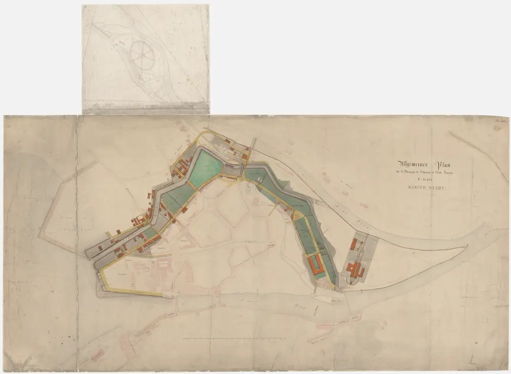 Zürich: Abtragung der Schanzen in der Kleinen Stadt; Grundriss (I. Blatt)