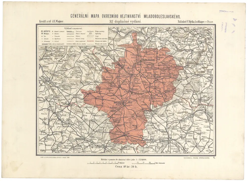 Generální mapa okresního hejtmanství mladoboleslavského