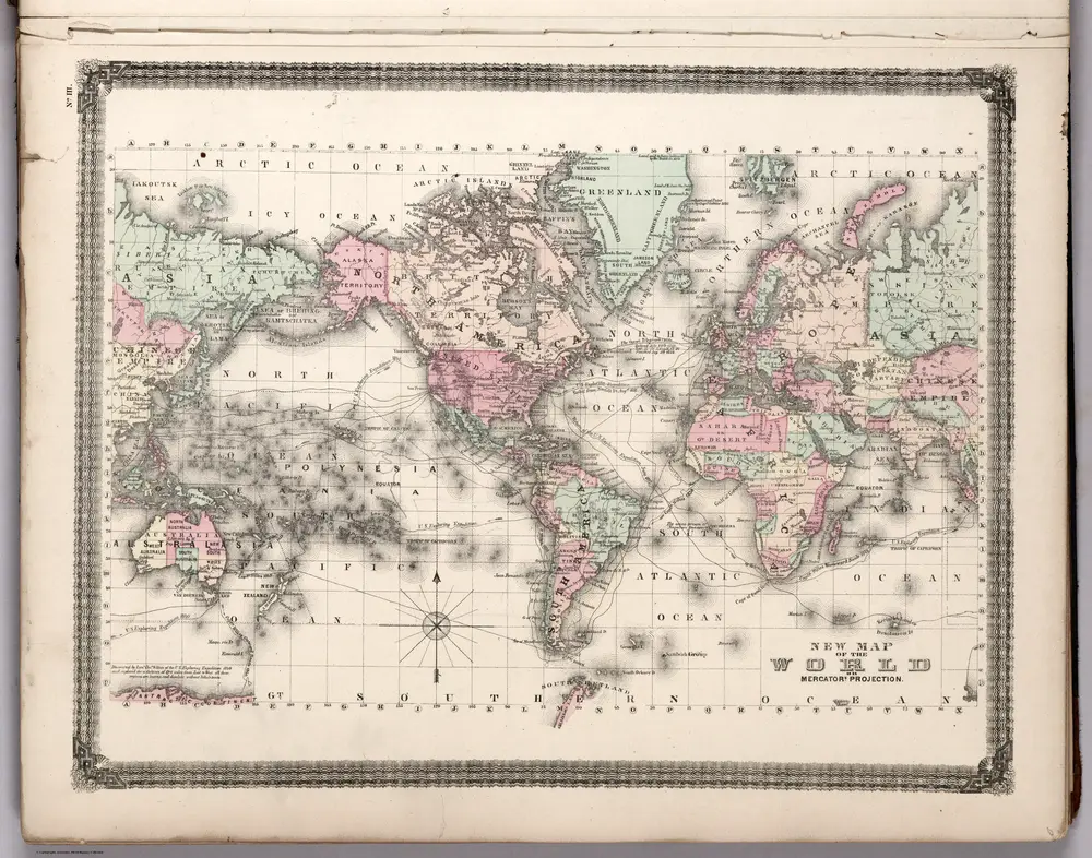 World on Mercator Projection.