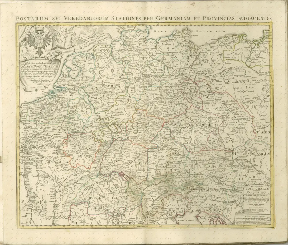 mapa z atlasu "Atlas compendiarius quinquaginta tabularum geographicarum Homannianarum :"