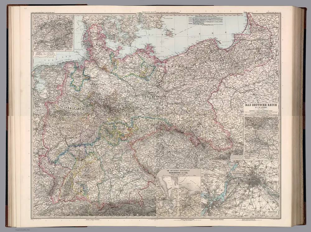 Composite Map:  10-13.  Deutsches Reich in 4 Blaettern.