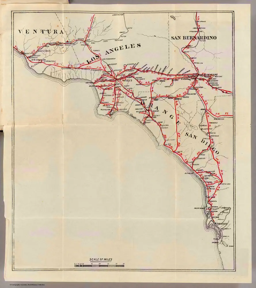 Ventura, Los Angeles, San Bernardino, Orange, and San Diego Counties.