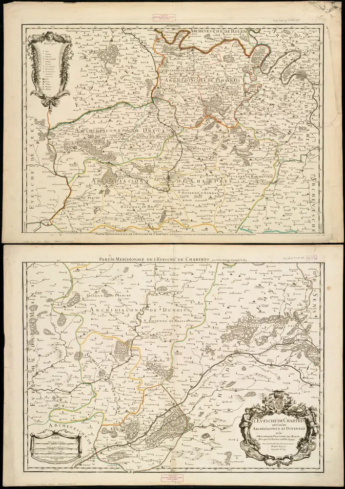 L'Evesché de Chartres dìvìsee en archìdìaconéz et doyennéz