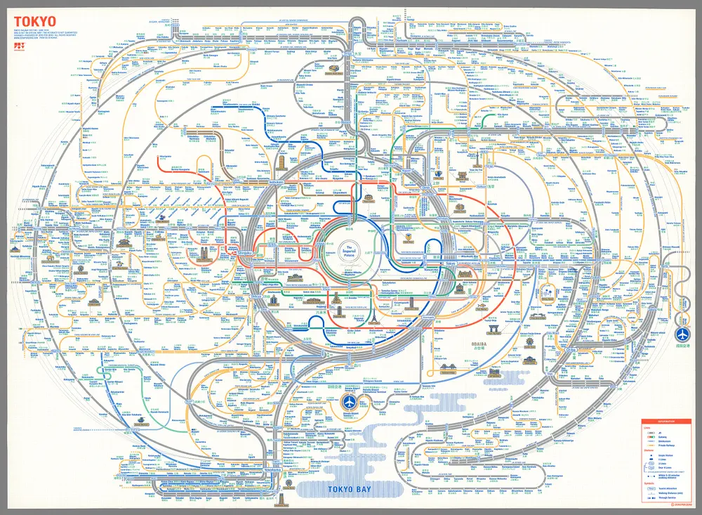 Tokyo railway system. January 2016