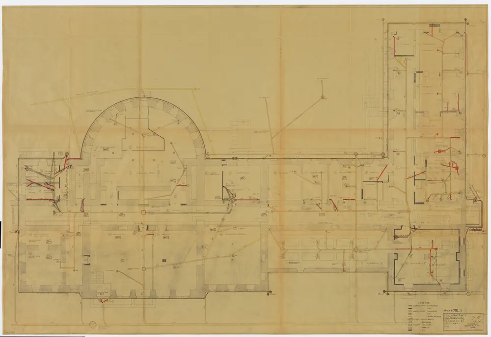 Zürich: Universität, Anatomie, Keller, Kanalisation; Grundrisse: Originalplan