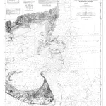 Nautical Chart of Monomoy and Nantucket Shoals to Muskeget Channel