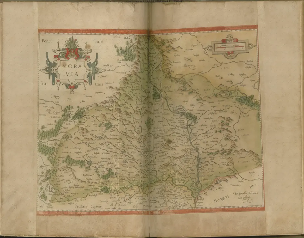 mapa z atlasu "Atlas Sive Cosmographicae Meditationes De Fabrica Mvndi Et Fabricati Figvra. Denuo auctos"