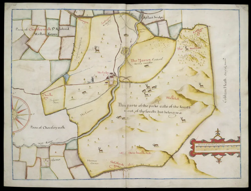 Map of Byflete Parke