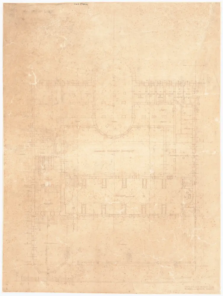 Universität Zürich, Hauptgebäude: Grundrisse: 2. Stock; Grundriss