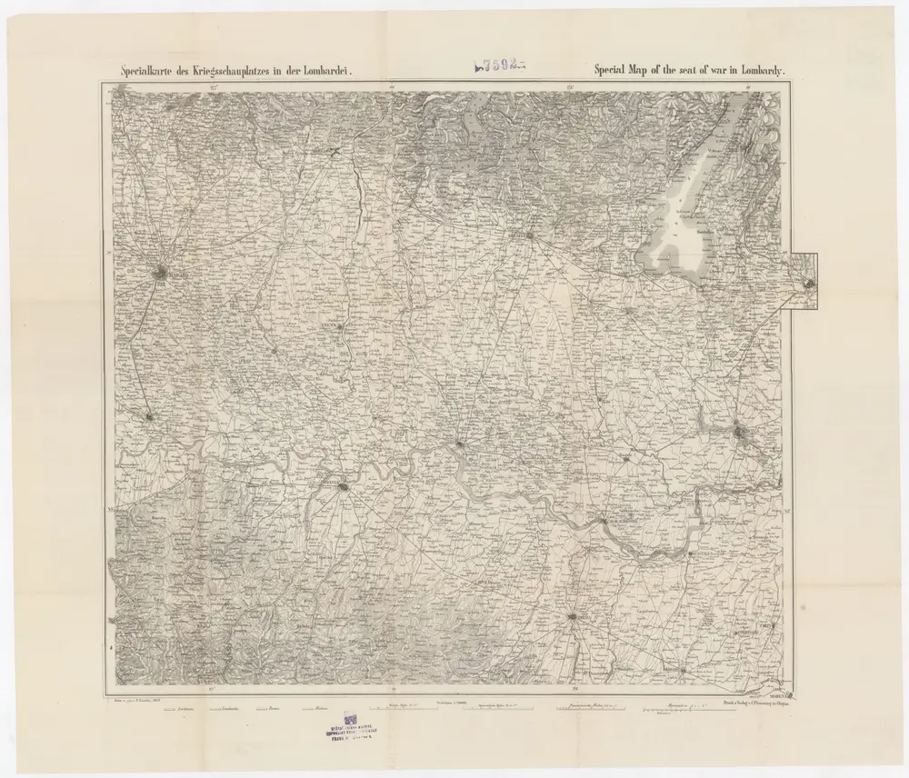 Specialkarte des Kriegsschauplatzes in der Lombardei