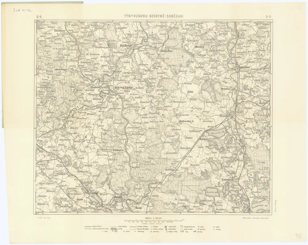 Podrobná mapa Království českého