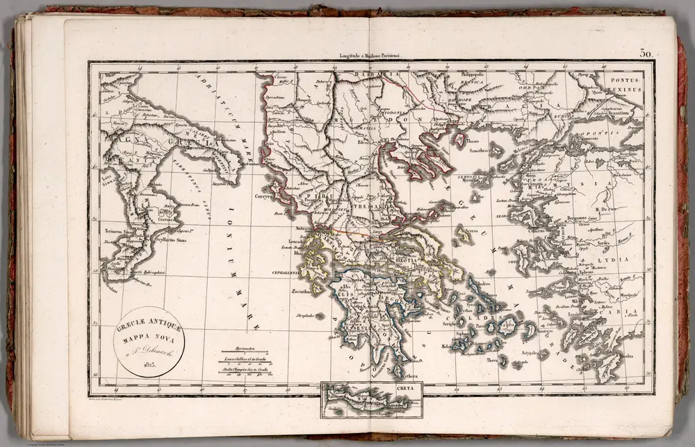 Graeclae Antiquae Mappa Nova ... 1825.