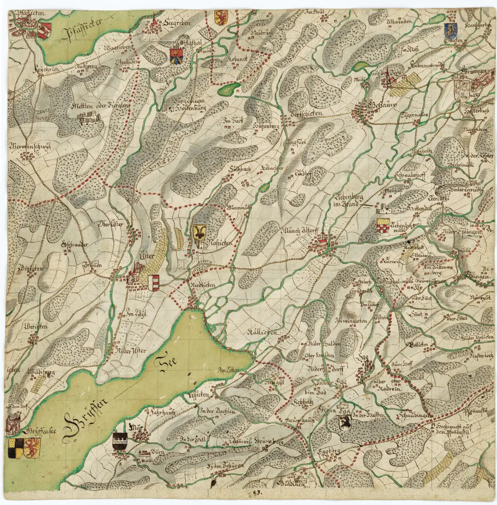 Grosse Landtafel des Zürcher Gebiets: Blatt 22: Uster und Umgebung